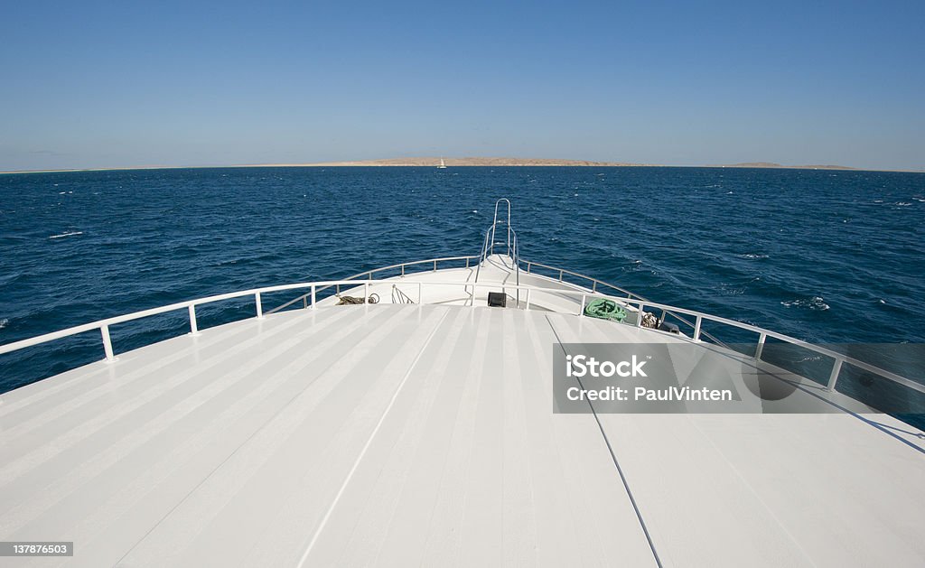 Blick aus einem luxuriösen motor yacht - Lizenzfrei An Bord Stock-Foto