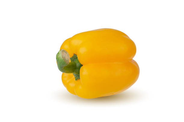 istock Yellow Bell Pepper isolated on white background 1378798506