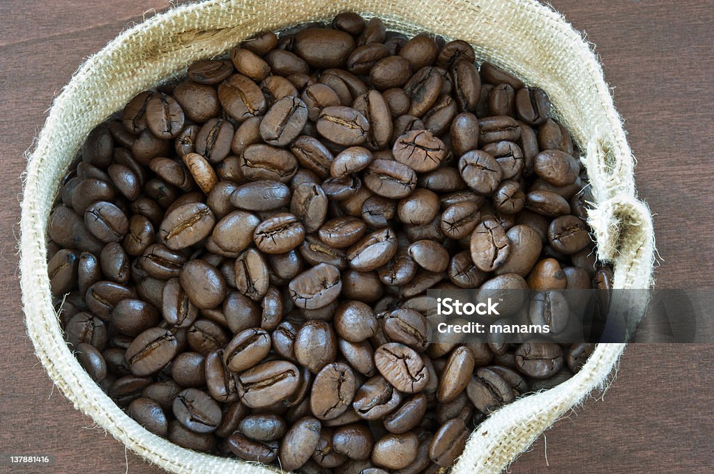 Bolsa de café - Foto de stock de Arpillera libre de derechos