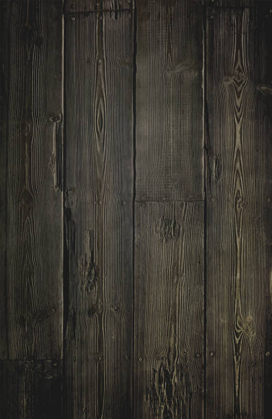 Wood desk plank to use as background or texture Dark wooden plank wall texture background, old natural pattern of dark wood grained. natural pattern photos stock illustrations