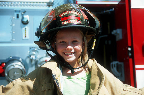 Fire-Girl stock photo