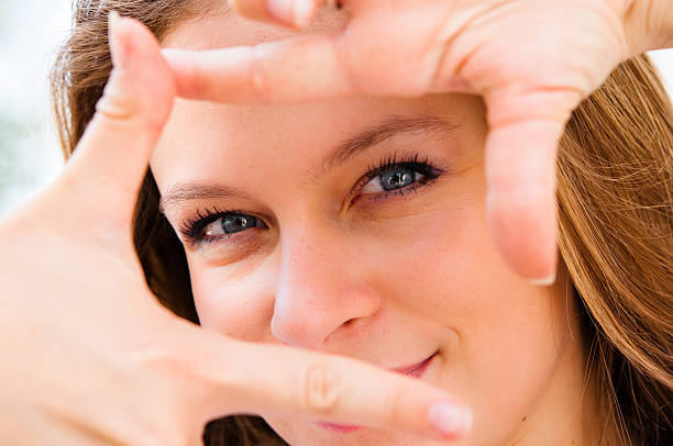 istock Young woman is focused view 137884470