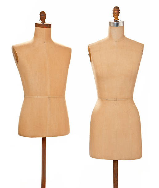 istock Anitque male and female model dress forms 137884913