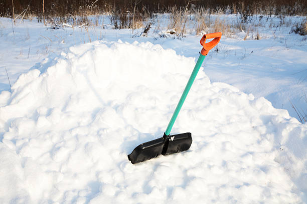 istock shovel for snow cleaning sticks out in a snowdrift 137885179