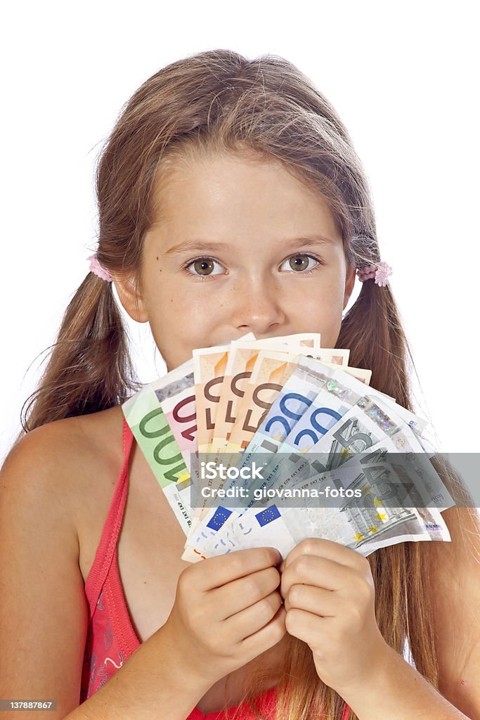 Menina com dinheiro - Foto de stock de Mesada royalty-free