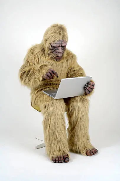 Bigfoot on Laptop