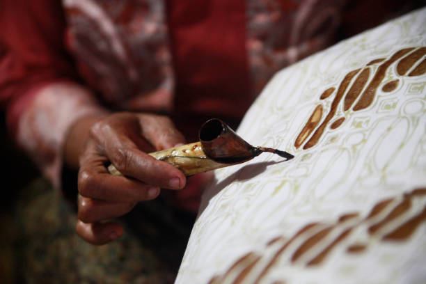 istock Batik paintings in Kauman, Solo 1378893457