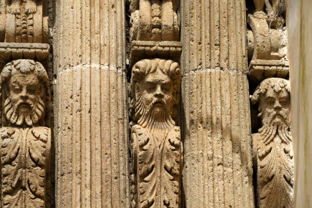 Nardò, Italy - June 22, 2021: Nardò, historic city in Lecce province, Apulia, Italy. exterior of the San Domenico church, in Baroque style