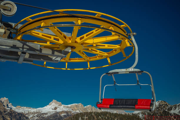 istock Chair lift wheel 1378913789