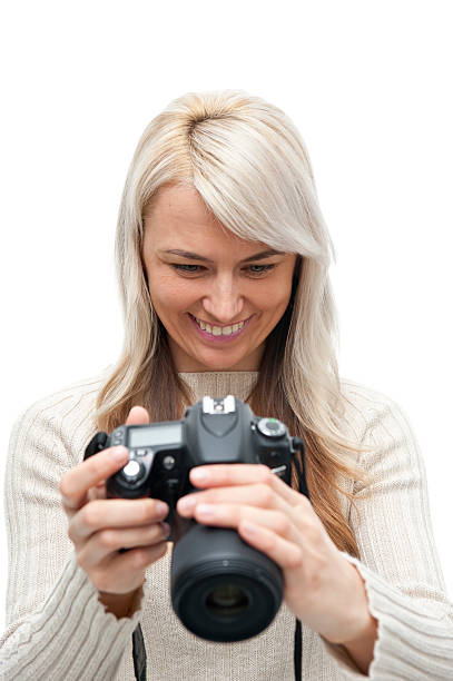 istock Happy photographer isolated on white 137891403