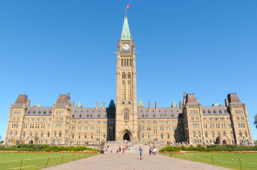 Canadian Parliament Building in Ottawa, Ontario
