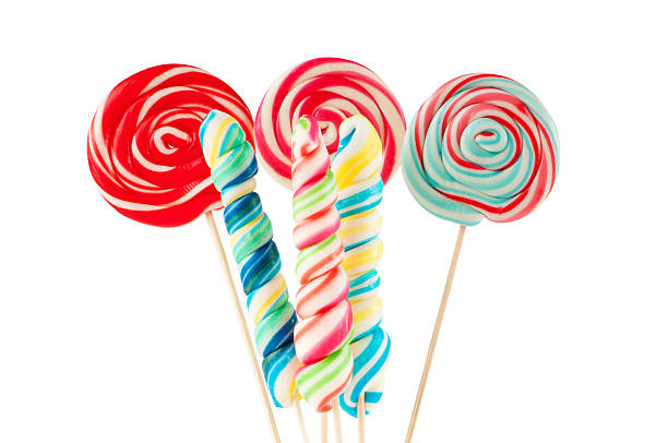 istock Colorful lollipop isolated on the white 137896505