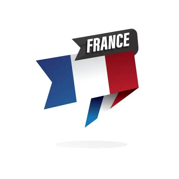 Vector illustration of vector illustration of France flag.