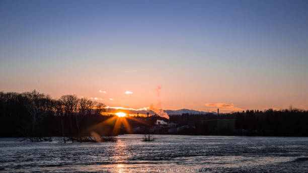 istock Sunset on the lake 1378992308