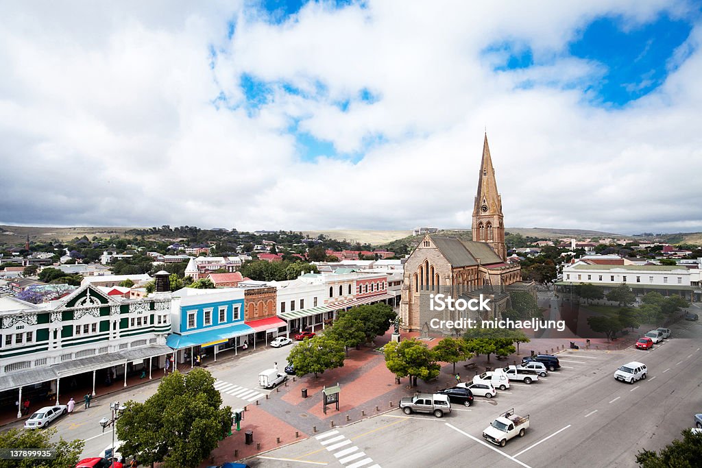 Grahamstown, South Africa overhead view of Grahamstown, South Africa South Africa Stock Photo