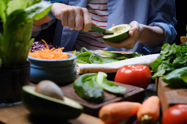istock Preparing homemade vegetarian burrito 1379014171