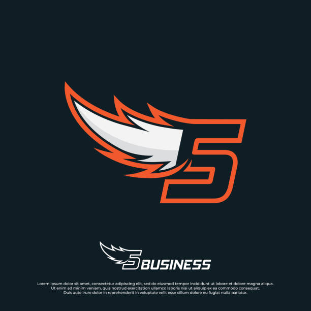 Wings logo with letter S illustration design, Wings badges esport logo with simple style.