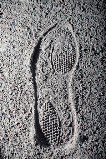 Sport shoe footprint