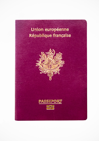French passport with electronic chip