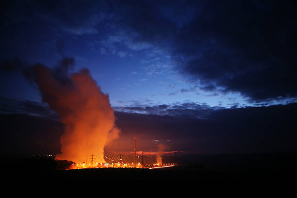 istock Power station near sunrise 137910620
