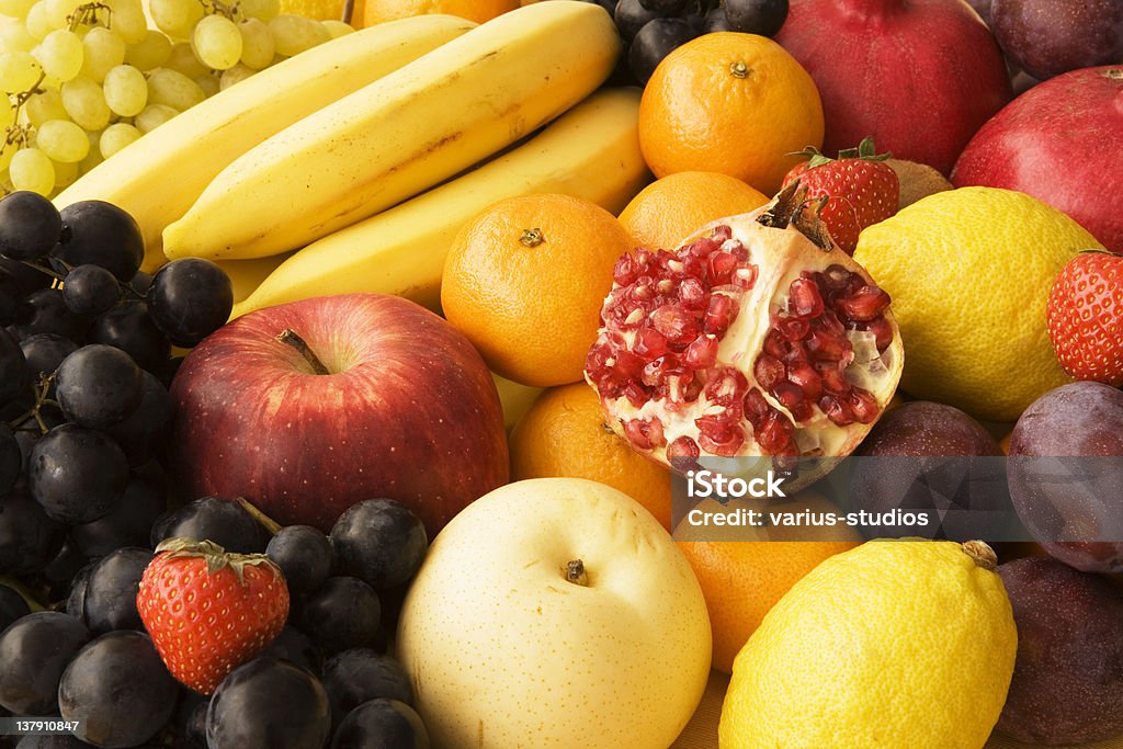 Коллекция свежих фруктов - Стоковые фото Апельсин роялти-фри