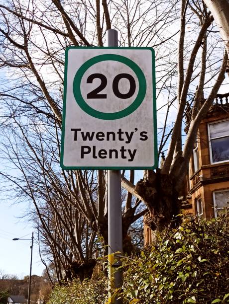 istock Twenty's plenty speed sign at glasgow Scotland england uk 1379108892