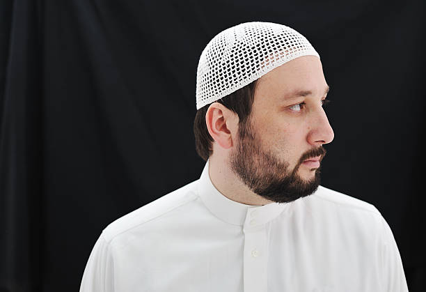 istock Arabic Muslim man with beard portrait 137911551
