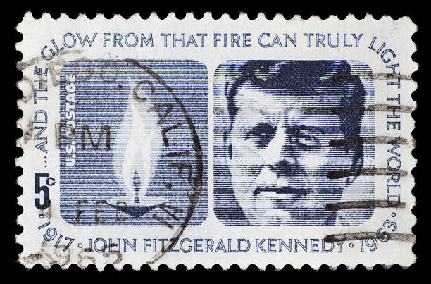 米国郵便切手：ジョン・f ・ケネディ - john f kennedy ストックフォトと画像