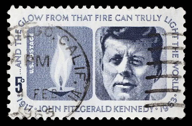 Photo of US postage stamp: John F. Kennedy