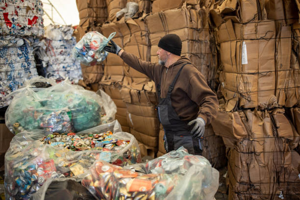 Household clearance, the household contents are placed in a trailer
