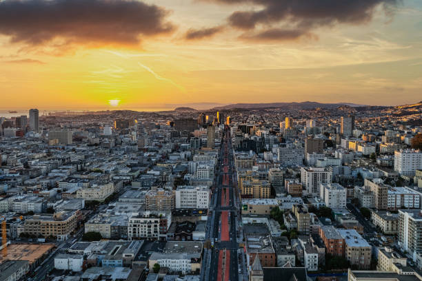 istock Aerial View  Sunrise Van Ness in SF 1379166710