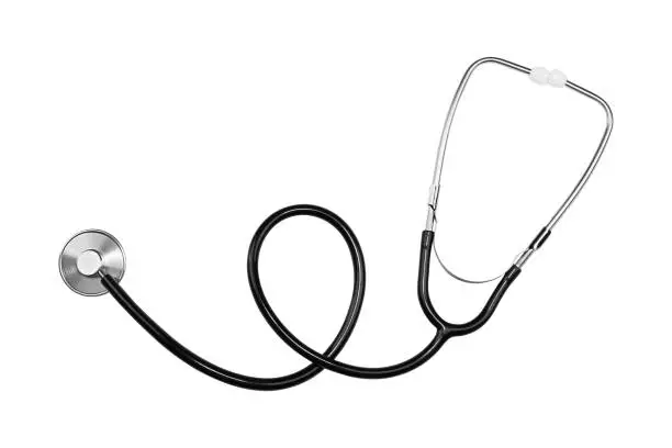 Photo of Stethoscope isolated on white background