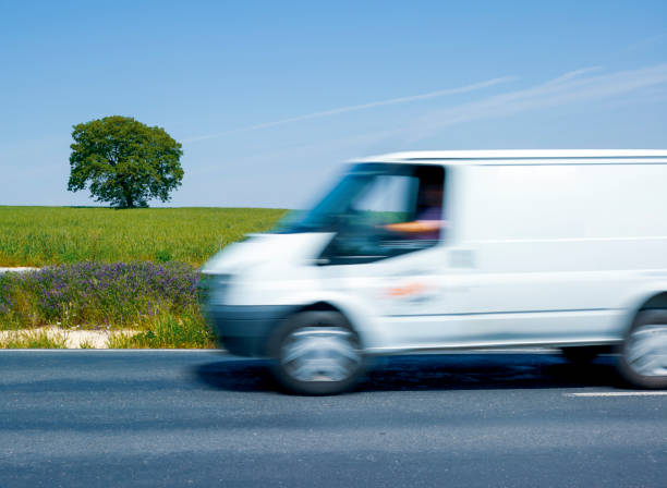 istock Car Driving On The Road , Farmland 1379184694