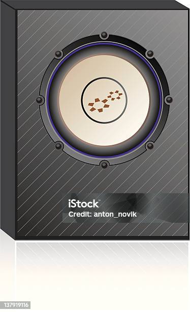 Isolated Subwoofer In A Box Stock Illustration - Download Image Now - Audio Equipment, Computer Speaker, Electrical Equipment