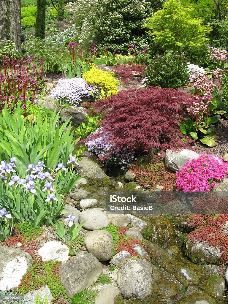 Красивый сад - Стоковые фото Японский сад камней роялти-фри