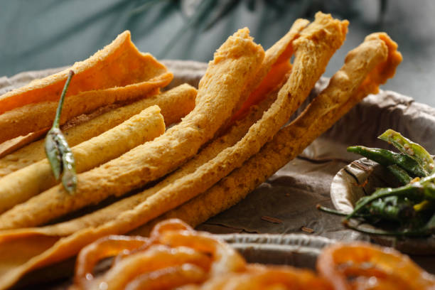 istock Fafda with sweet jalebi 1379213609