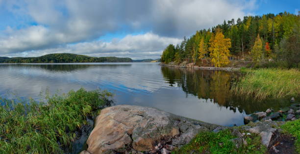 istock Cool autumn on Ladoga 1379215670