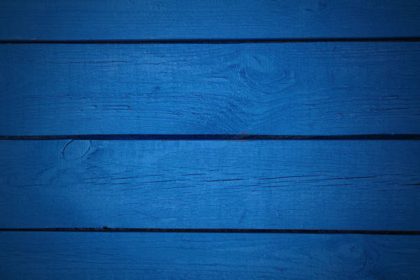 istock Wooden painted blue boards. Horizontal view. Close-up. Background. Texture. 1379220221