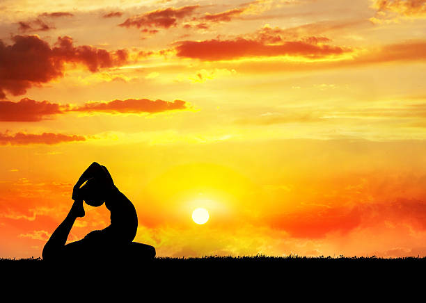 istock Yoga raja kapotasana pigeon pose 137922854