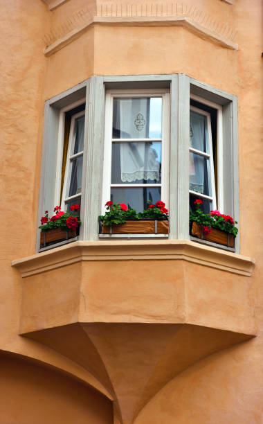 characteristic historical buildings in Brixen Italy