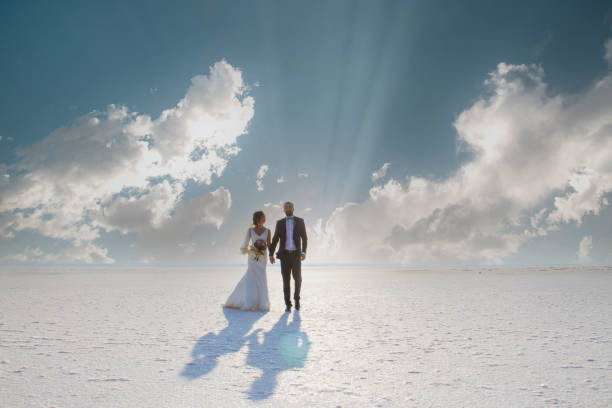 Newlyweds in Salt lake.