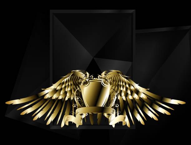istock golden luxury heraldic wings coat of arms emblem crest background 1379278091