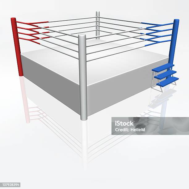 Ring De Boxeo Foto de stock y más banco de imágenes de Actividad - Actividad, Azul, Blanco - Color