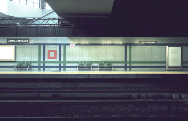 Anadolu Anitkabir subway station in Ankara Turkey.