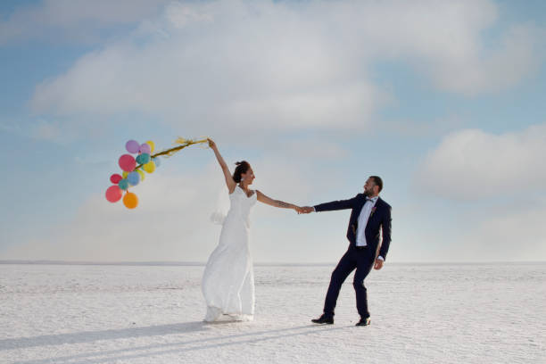 Newlyweds in Salt lake.
