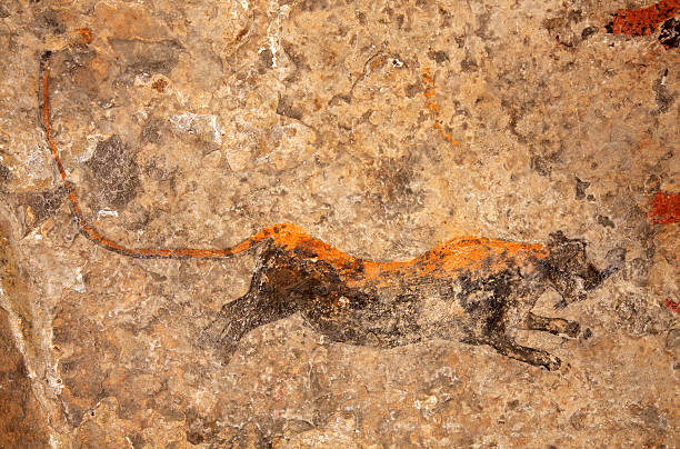 istock Bushmen rock painting 137932964