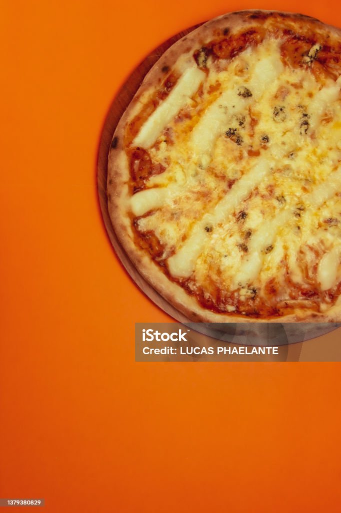 Pizza Catalog Background Single Color Stock Photo Download Image Now