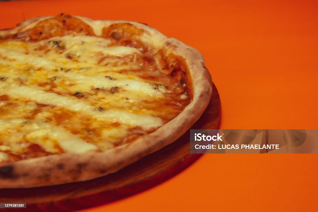 Pizza Catalog Background Single Color Stock Photo Download Image Now