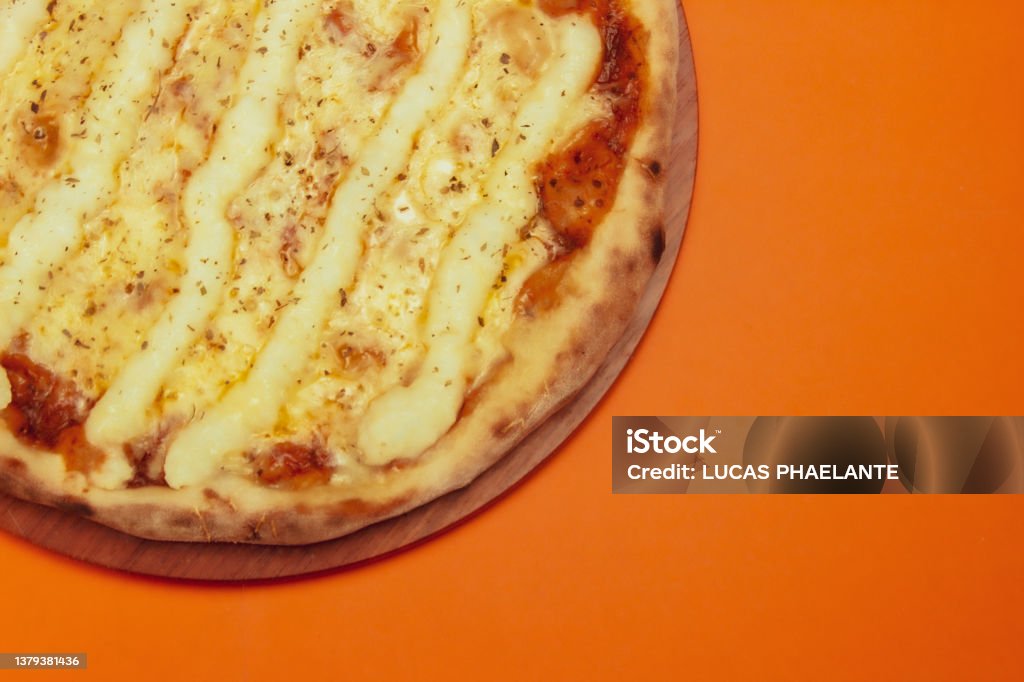 Pizza Catalog Background Single Color Stock Photo Download Image Now