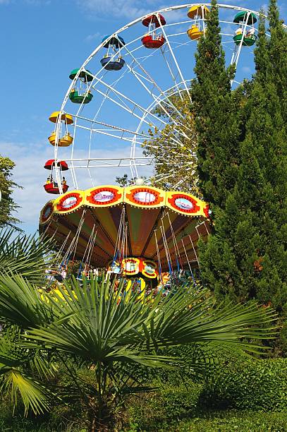 Amusement park stock photo